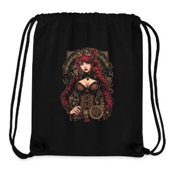 Steam Punk Schöne Frauen Steampunk - Stanley/Stella recycelter Gym Bag - Schwarz - Vorne
