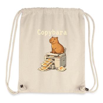 Copybara Capybara on Copier Office Humor - Stanley/Stella Recycled Gym Bag - natural - Front