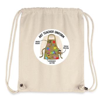 Art Teacher Uniform Creative Motif - Stanley/Stella Recycled Gym Bag - natural - Front
