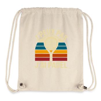I can't I have padel – retro rainbow vibe - Stanley/Stella Recycled Gym Bag - natural - Front