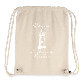 Island RÜGEN COAST AND PEACE Lighthouse Fun - Stanley/Stella Recycled Gym Bag - natural - Front