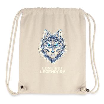 Lonely but legendary | Lone Wolf - Stanley/Stella Recycled Gym Bag - natural - Front