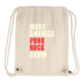 Punk Rock Revival Typo Print - Stanley/Stella Recycled Gym Bag - natural - Front