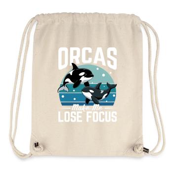 Funny Orca - Stanley/Stella recycelter Gym Bag - Naturweiß - Vorne