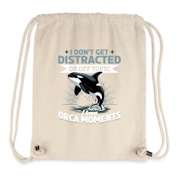 Funny Orca - Stanley/Stella recycelter Gym Bag - Naturweiß - Vorne