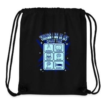 Things I Do In My Spare Time Kpop Saranghae - Stanley/Stella Recycled Gym Bag - black - Front