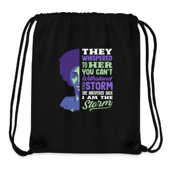 Black History Month Afrocentric - Stanley/Stella Recycled Gym Bag - black - Front