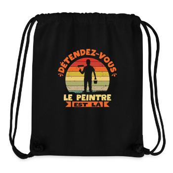 Entspann dich, der Maler, ist da Handwerklicher Humor - Stanley/Stella recycelter Gym Bag - Schwarz - Vorne