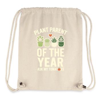 Parent de plante de l’année Humour Pflanzen - Sac à cordon recyclé Stanley/Stella - blanc naturel - Devant