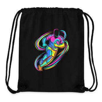Rugby player - Stanley/Stella Recycled Gym Bag - black - Front