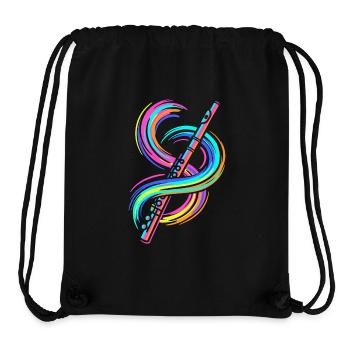 Colorful Flute - Stanley/Stella Recycled Gym Bag - black - Front