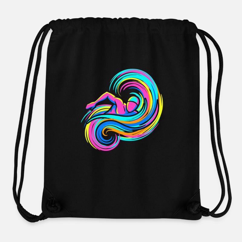 Swimmer - Stanley/Stella Recycled Gym Bag - black