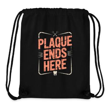Periodontist Plaque Ends Here Dental Heath Care - Stanley/Stella Recycled Gym Bag - black - Front