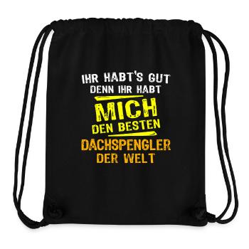 Don Dachspengler - Sac à cordon recyclé Stanley/Stella - noir - Devant