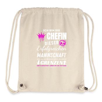 Chefin Erfolgreichen Mannschaft Chefin Geschenke - Stanley/Stella recycelter Gym Bag - Naturweiß - Vorne
