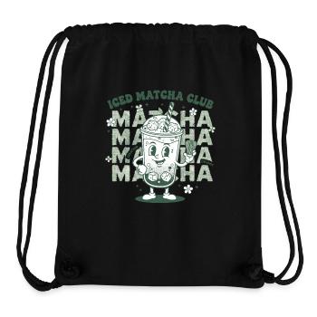 Iced Matcha Club Funny Matcha Tea Lover Green - Stanley/Stella recycelter Gym Bag - Schwarz - Vorne