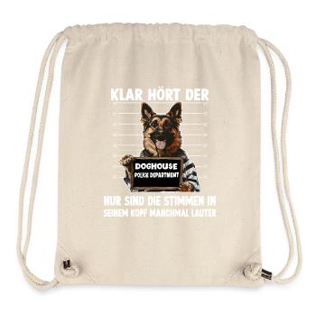 Hundehalter Geschenk Deutscher Schäferhund Gassi T - Stanley/Stella recycelter Gym Bag - Naturweiß - Vorne