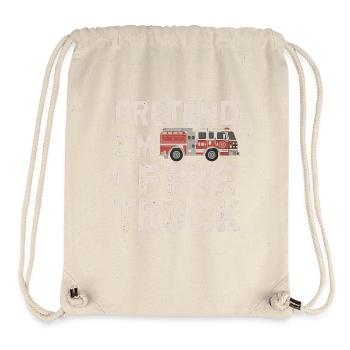 Pretend I'm a Fire Truck - Stanley/Stella recycelter Gym Bag - Naturweiß - Vorne