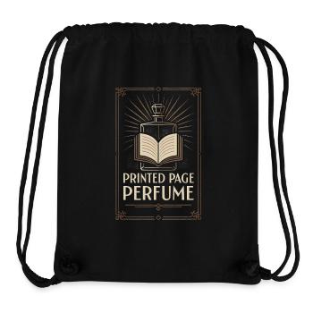 Parfum gedruckter Seiten | Bücherduft - Stanley/Stella recycelter Gym Bag - Schwarz - Vorne