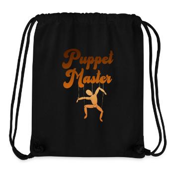 Silhouette du marionnettiste - Sac à cordon recyclé Stanley/Stella - noir - Devant
