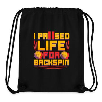 Golf Simulator I Paused Life For Backspin - Stanley/Stella Recycled Gym Bag - black - Front