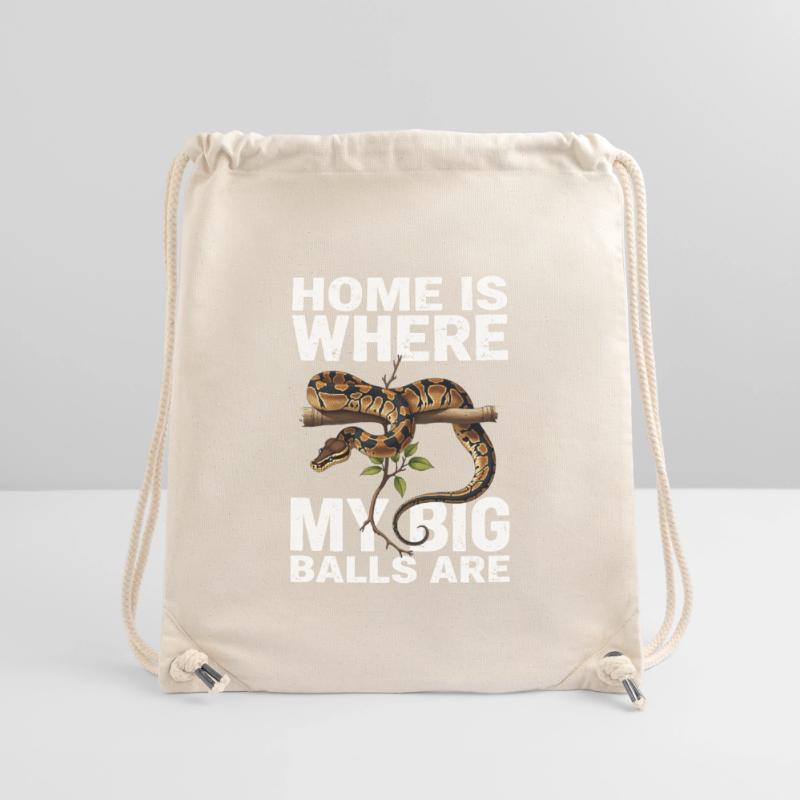 Königspython Schlangen Liebhaber Terrarium Python Stanley/Stella recycelter Gym Bag