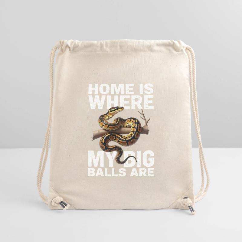 Königspython Schlangen Liebhaber Terrarium Python Stanley/Stella recycelter Gym Bag