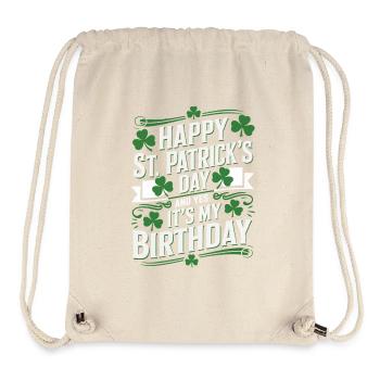 StPatrick Geburtstag – Happy Birthday - Stanley/Stella recycelter Gym Bag - Naturweiß - Vorne