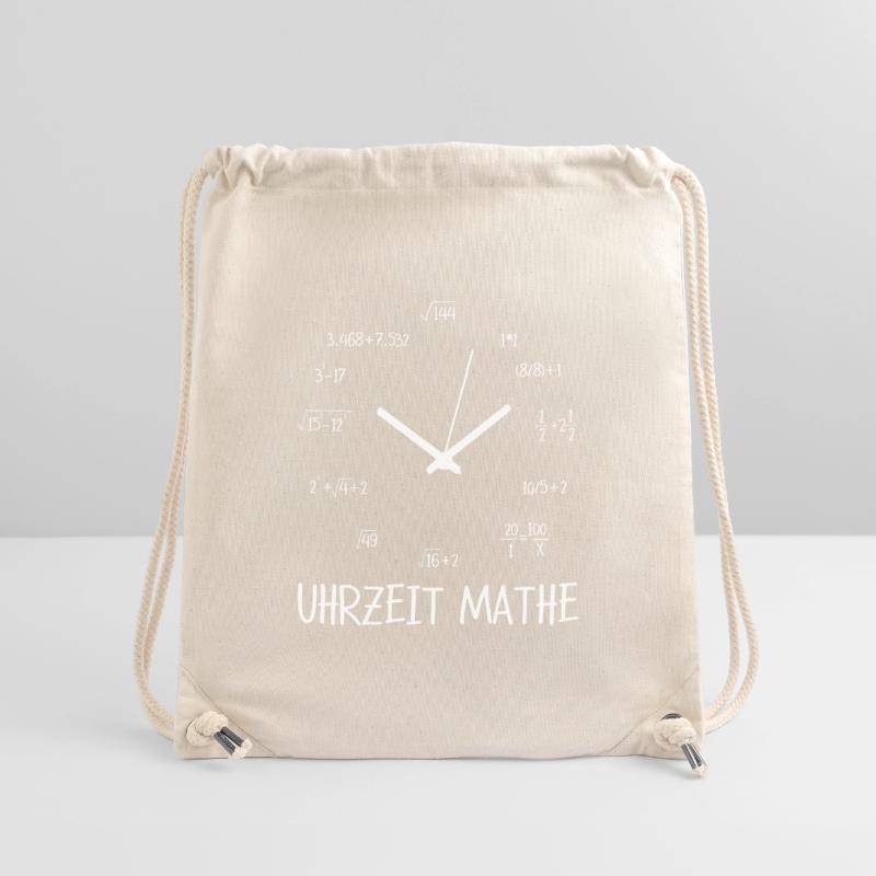 Temps maths math élève enseignant de maths Sac à cordon recyclé Stanley/Stella