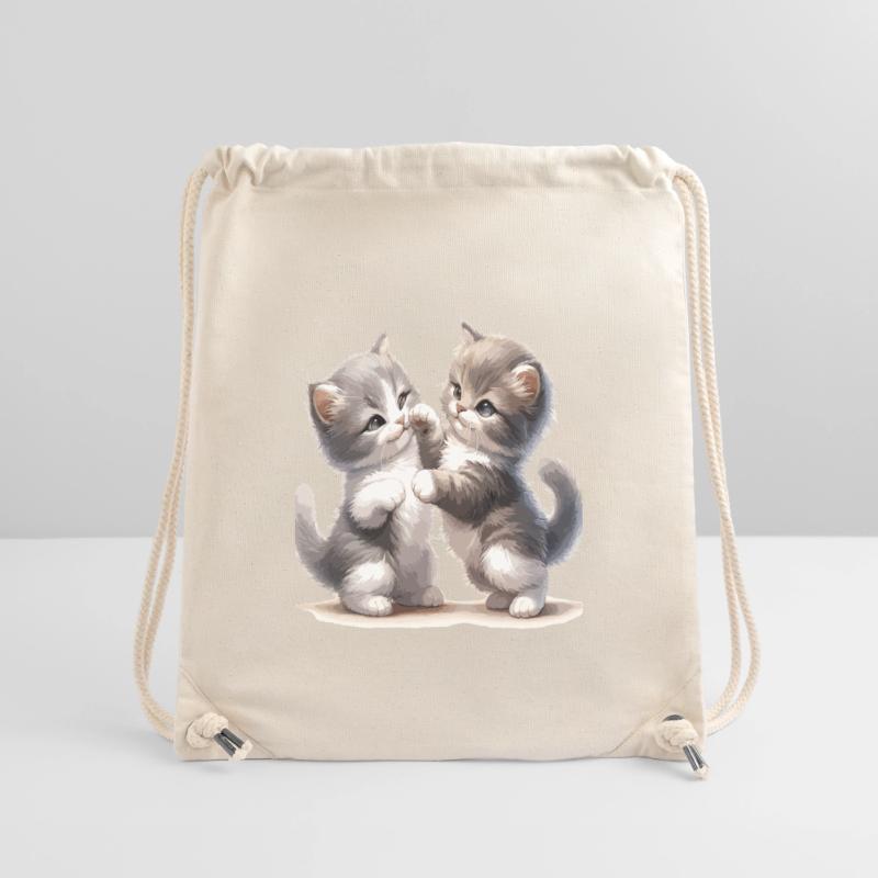 Kätzchenfreundschaft Illustration Stanley/Stella recycelter Gym Bag