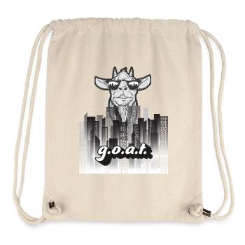 GOAT Street Style – Urban Design - Stanley/Stella recycelter Gym Bag - Naturweiß - Vorne