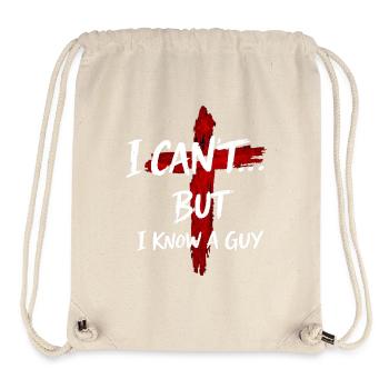 I Know A Guy – Minimalist Faith and Hope - Stanley/Stella Recycled Gym Bag - natural - Front