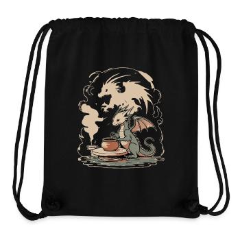 The Dragon Pottery : Édition Mythical Studio Art - Sac à cordon recyclé Stanley/Stella - noir - Devant
