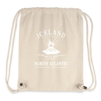 Iceland Volcano North Atlantic Souvenir Reykjavik - Stanley/Stella recycelter Gym Bag - Naturweiß - Vorne