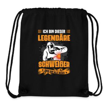 Ich Bin Der Legendäre Schweißer - Stanley/Stella recycelter Gym Bag - Schwarz - Vorne