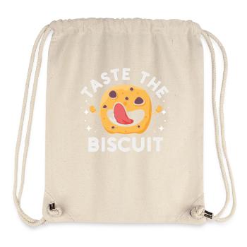 Goûte au biscuit Personnage - Sac à cordon recyclé Stanley/Stella - blanc naturel - Devant