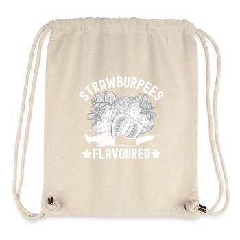 Gym Junkies Strawburpees Flavoured Calisthenics - Stanley/Stella recycelter Gym Bag - Naturweiß - Vorne