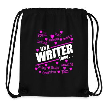 Pink Hearts Positive Inspirational Words Art Tee - Stanley/Stella recycelter Gym Bag - Schwarz - Vorne