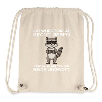 Raccoon would agree with you, colleague - Stanley/Stella Recycled Gym Bag - natural - Front