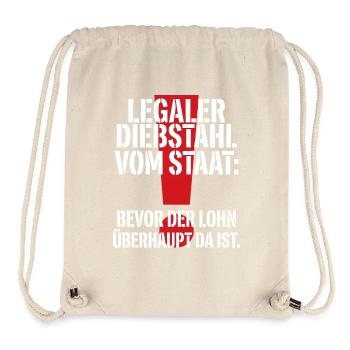 Legal theft from the state - Stanley/Stella Recycled Gym Bag - natural - Front
