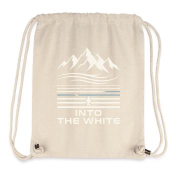 Into the Snow Berge Winter Motiv - Stanley/Stella recycelter Gym Bag - Naturweiß - Vorne