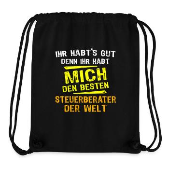Steuerberater Geschenk - Stanley/Stella recycelter Gym Bag - Schwarz - Vorne