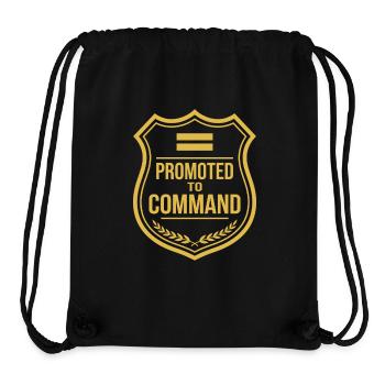 Polizeileutnant Polizeileutnant Dienstgrad Lt - Stanley/Stella recycelter Gym Bag - Schwarz - Vorne