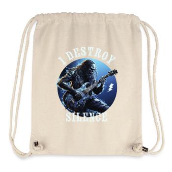 I Destroy Silence - Stanley/Stella recycelter Gym Bag - Naturweiß - Vorne