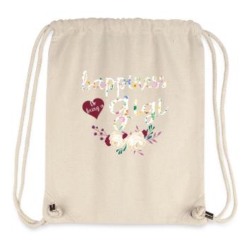 Gigi-Blumenhemd Süßes Oma-Muttertagsgeschenk - Stanley/Stella recycelter Gym Bag - Naturweiß - Vorne