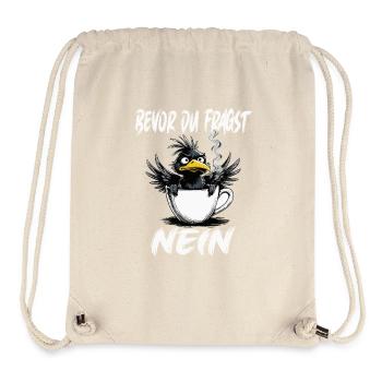 Morning grouch coffee no desire raven bad mood - Stanley/Stella Recycled Gym Bag - natural - Front