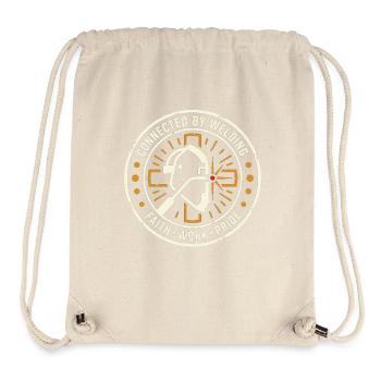 Emblème du soudeur relié par soudure - Sac à cordon recyclé Stanley/Stella - blanc naturel - Devant
