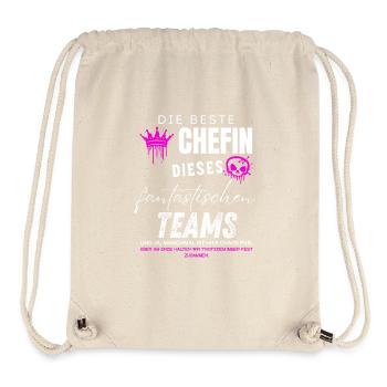 beste Chefin fantastisches Team Chefin geschenke - Stanley/Stella Recycled Gym Bag - natural - Front