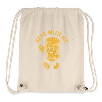 Beer Party Shirt for Friends - Stanley/Stella Recycled Gym Bag - natural - Front