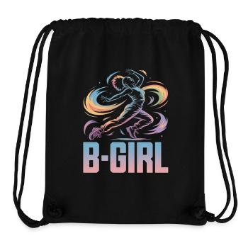 B-Girl Breakdance Streetstyle Retro Design - Stanley/Stella Recycled Gym Bag - black - Front